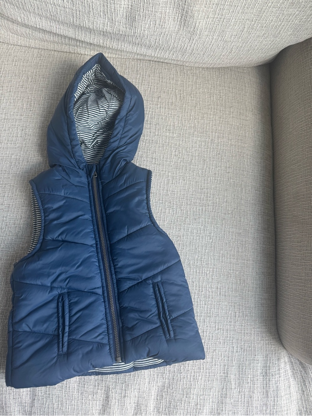 Splendid Navy Hooded Puffer Vest for Kids